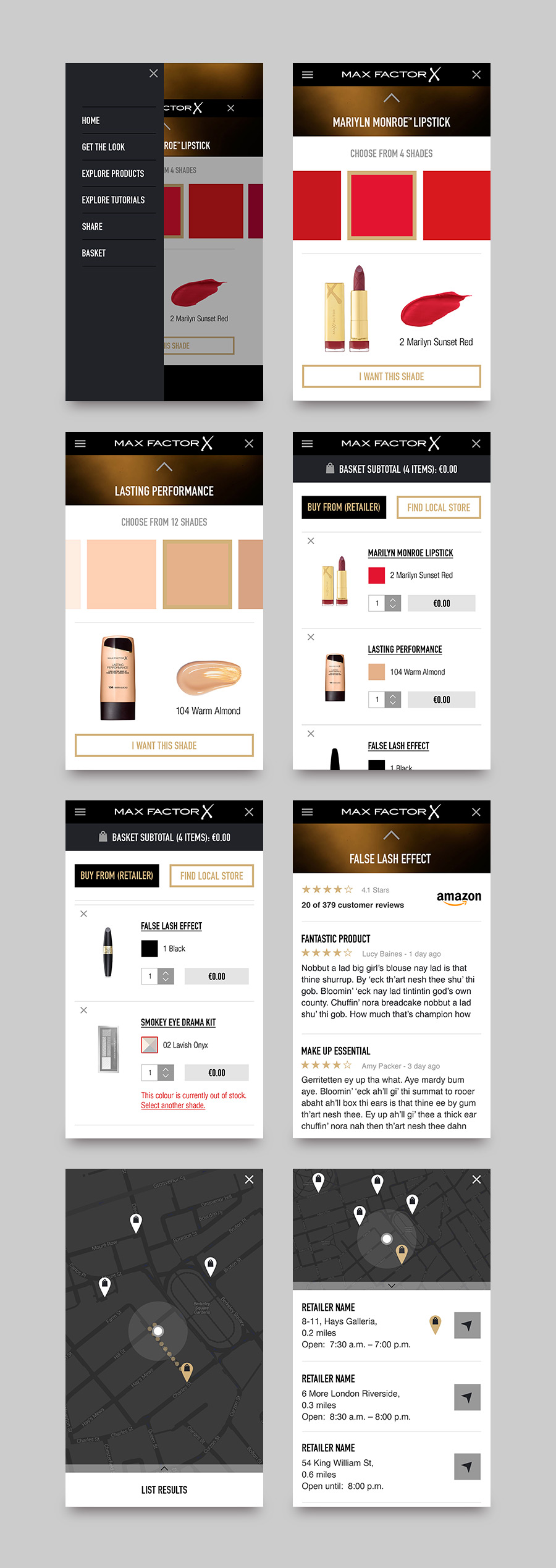 Max Factor augmented reality app
