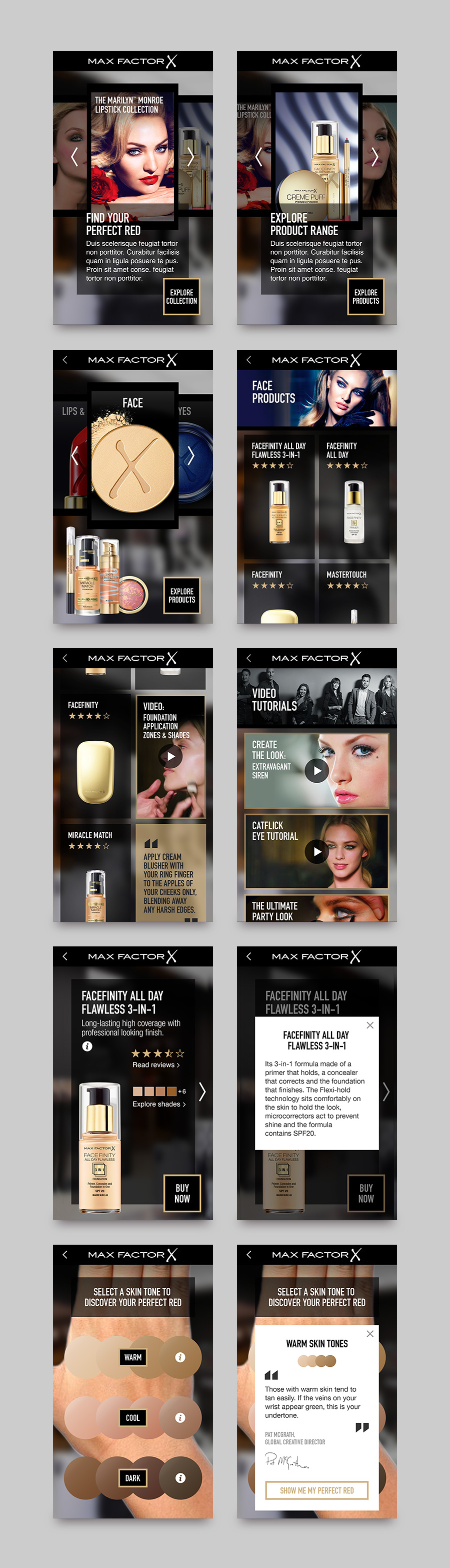 Max Factor augmented reality app